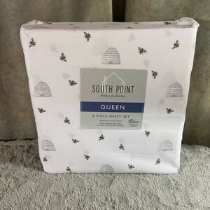 South Point 6 piece Bumble Bee Queen sheet set